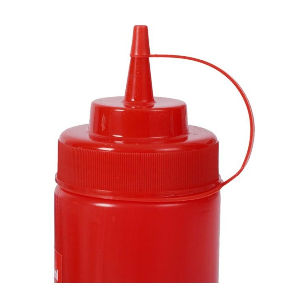 Culinary Kitchen 480ml Red Plastic Squeeze Bottle Sauce Dispenser — image 4