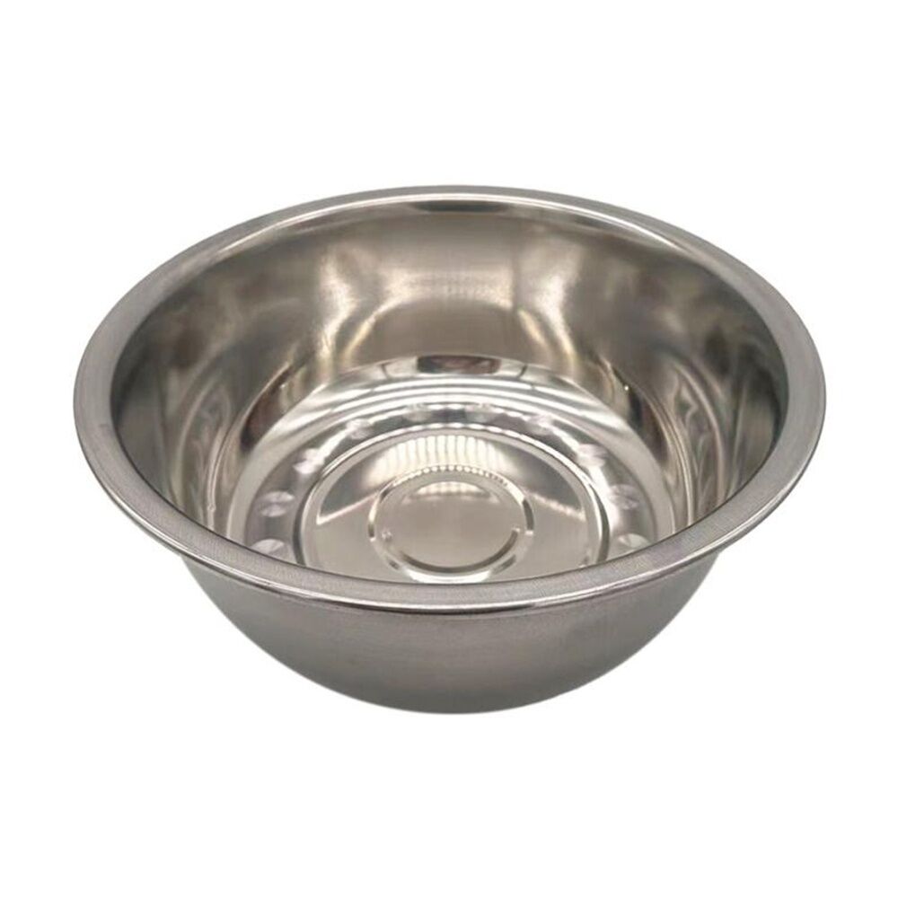 Braz Stainless Steel Kitchen Prep Mixing Bowl Serving Serveware 38cm Silver (4 Pack) — image 2