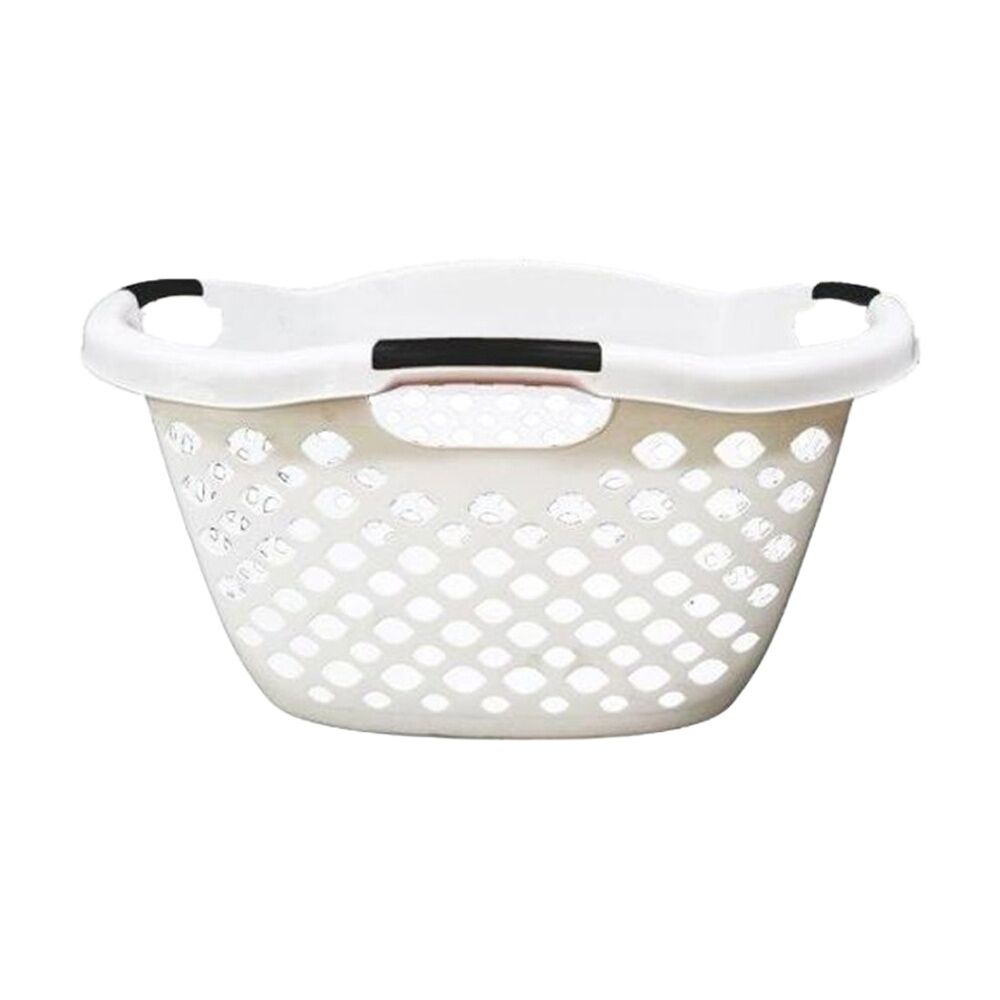 Braz 65x45x36cm Assorted Plastic Hip Hugger Laundry Basket w/ Handles