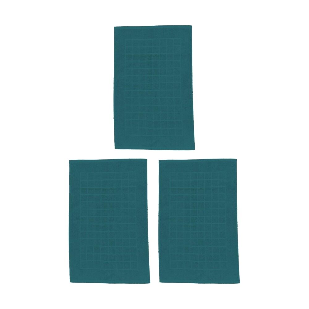 Regal Non Slip Bath Mat Bathroom Floor Accessory Home Decor Teal (3 Pack)