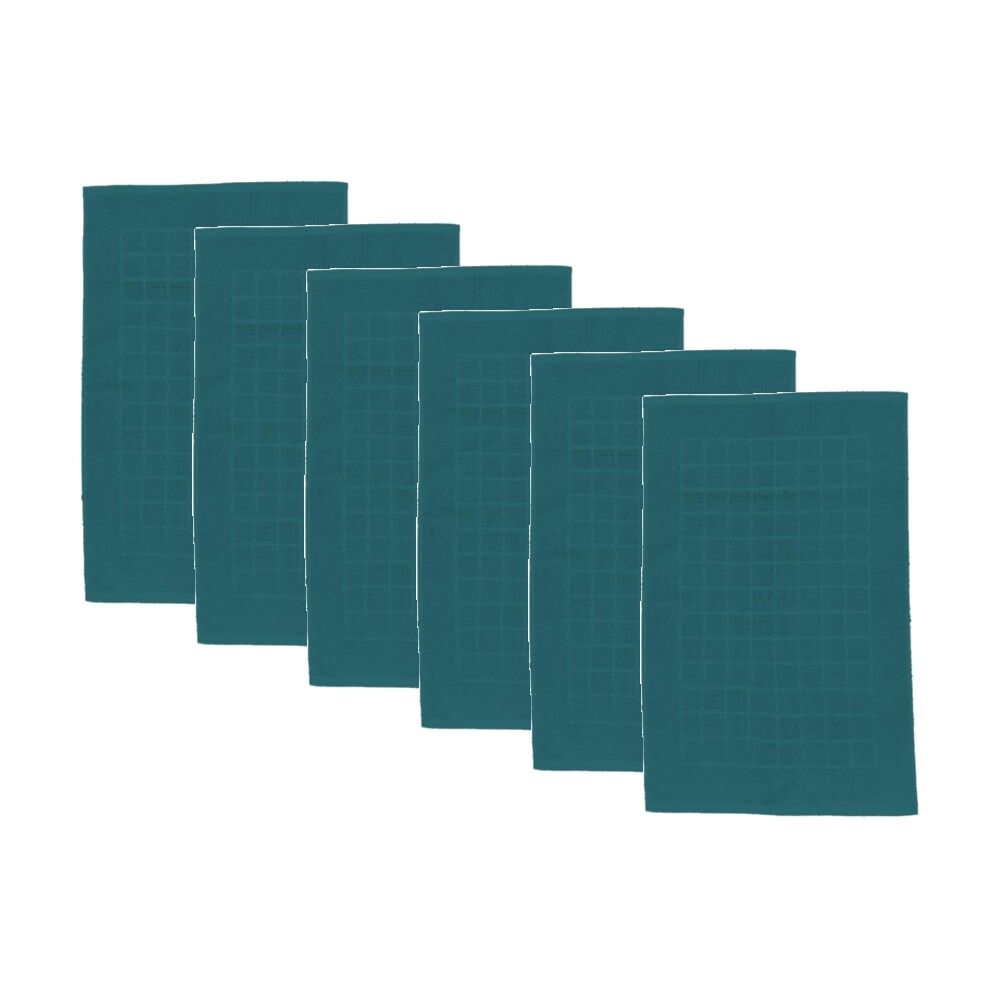 Regal Non Slip Bath Mat Bathroom Floor Accessory Home Decor Teal (6 Pack)