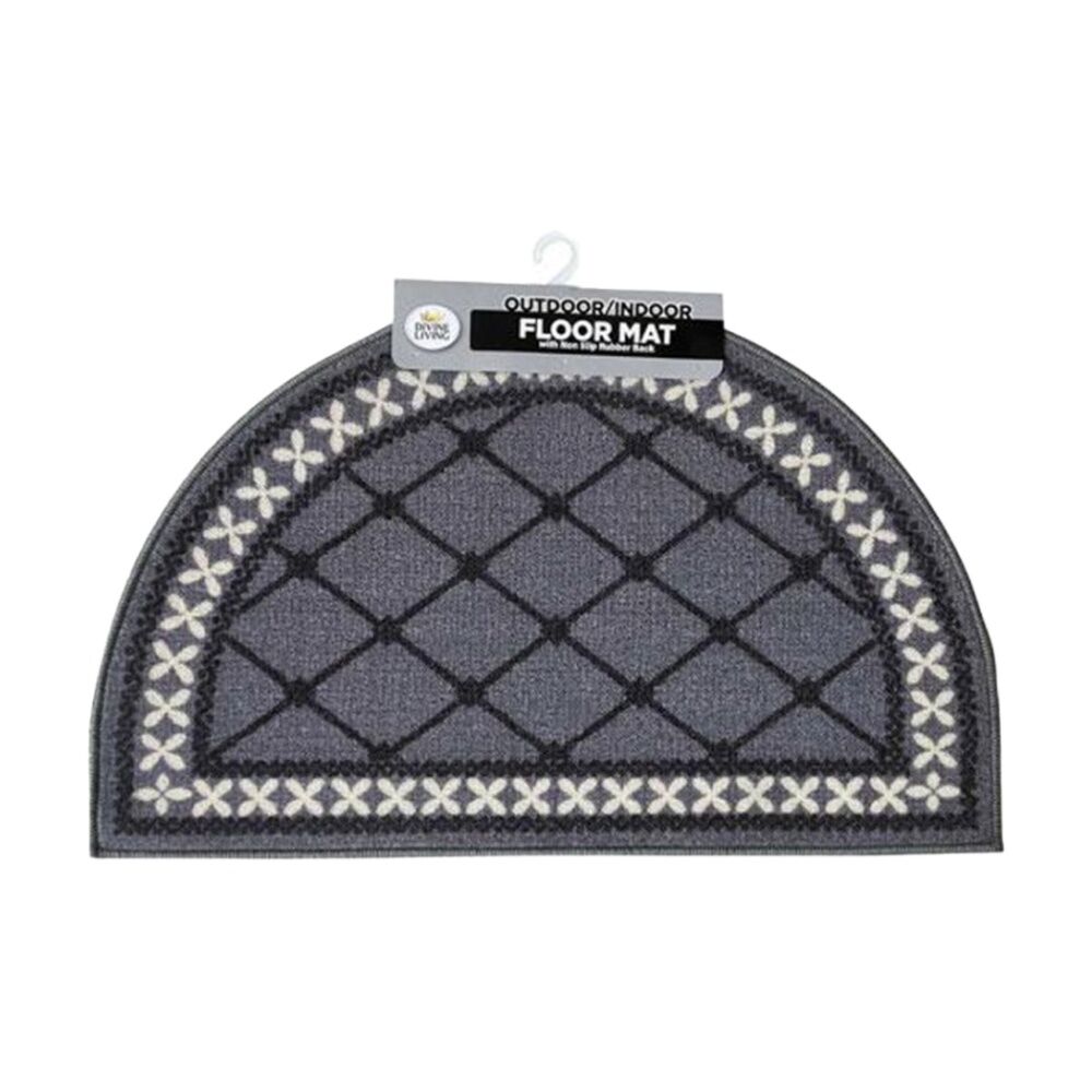 Braz 50x80cm Assorted Outdoor Indoor Non Slip Latex Diamond Doormat