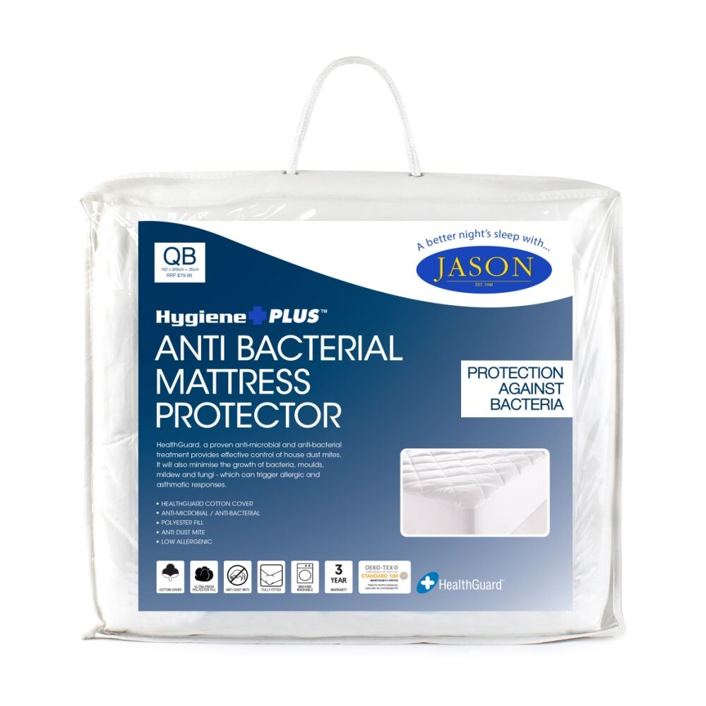 Jason Jason Antibacterial Mattress Protector For Allergies & Asthma — King