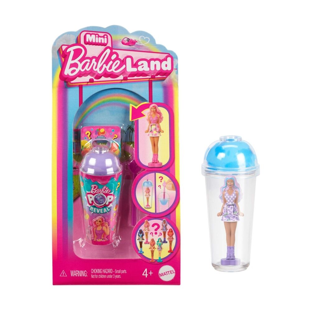 Barbie Mini Barbieland Pop Reveal Collectable Kids Doll Assorted 3.8cm 4y+ Barbie