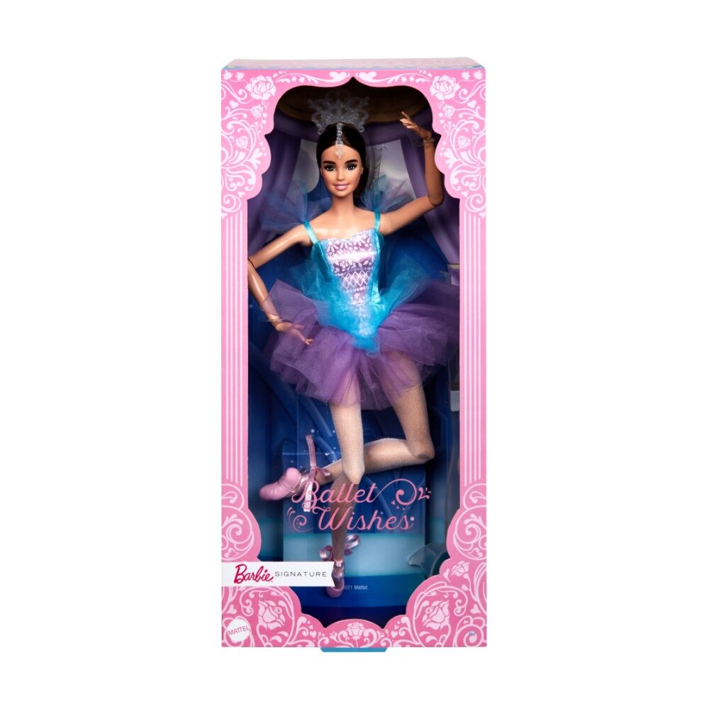 Barbie Signature Ballet Wishes Collectible Toy Doll With Tiara