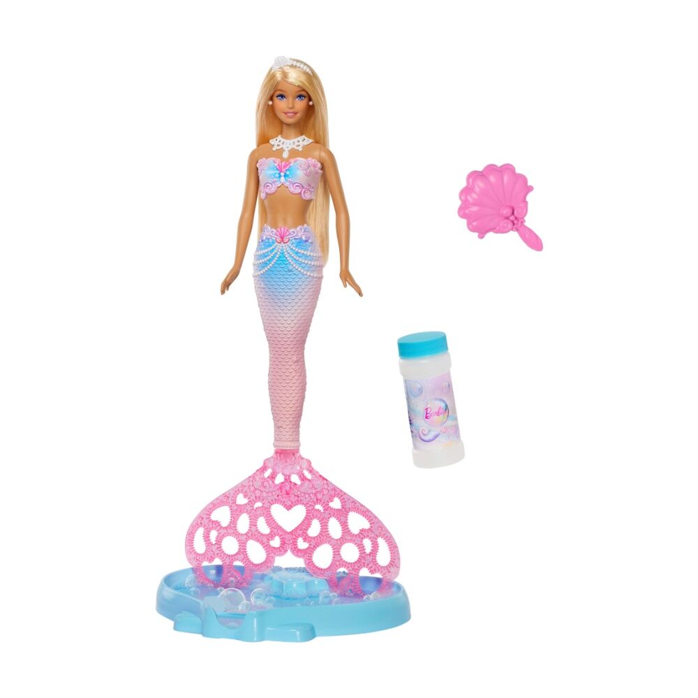 Barbie Fantasy New Bubbletastic Sparkle Mermaid Doll With Bubble Solution — image 2