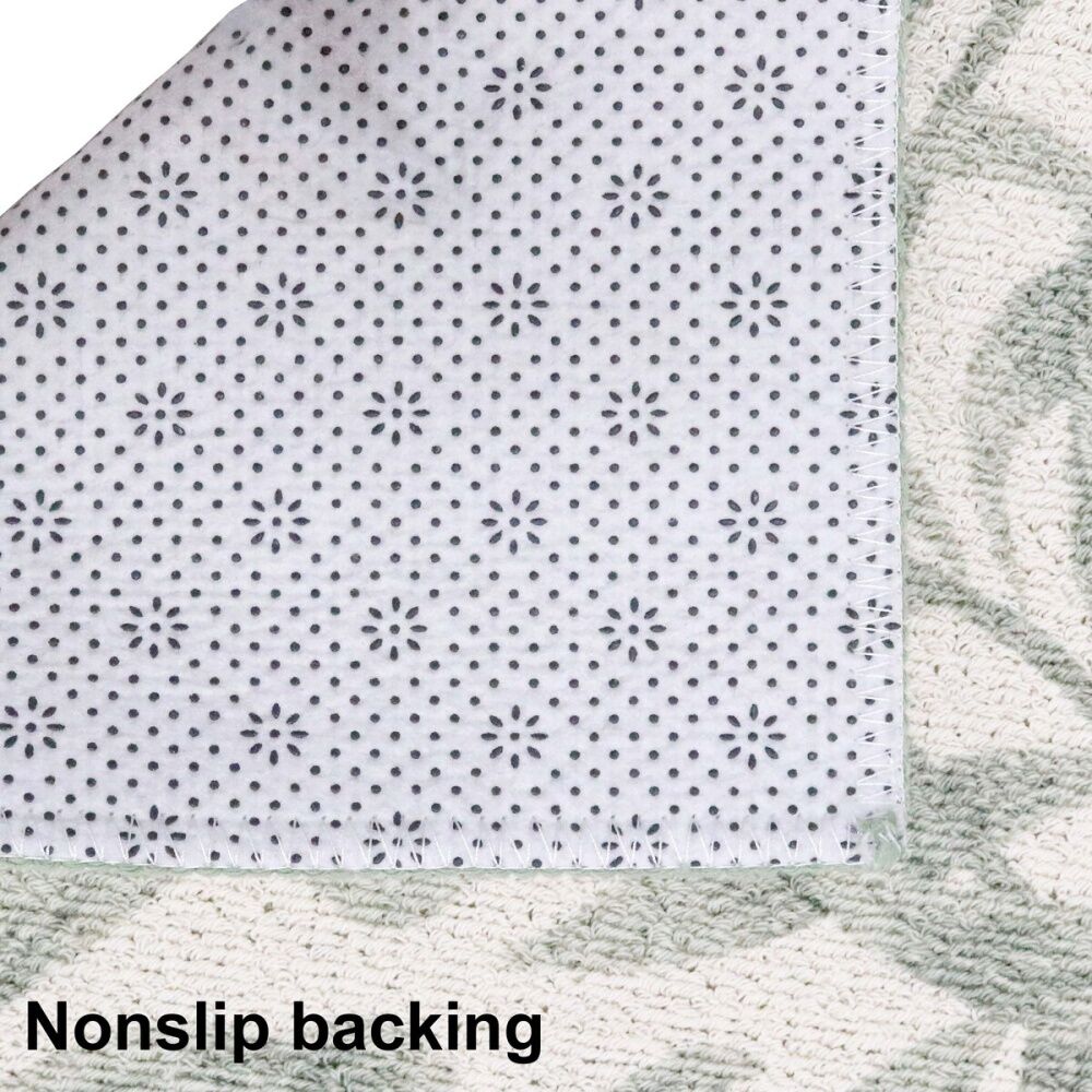 LVD 90x60cm Non-Slip Olive Morrocan Indoor Woven Floor & Door Mat — image 3