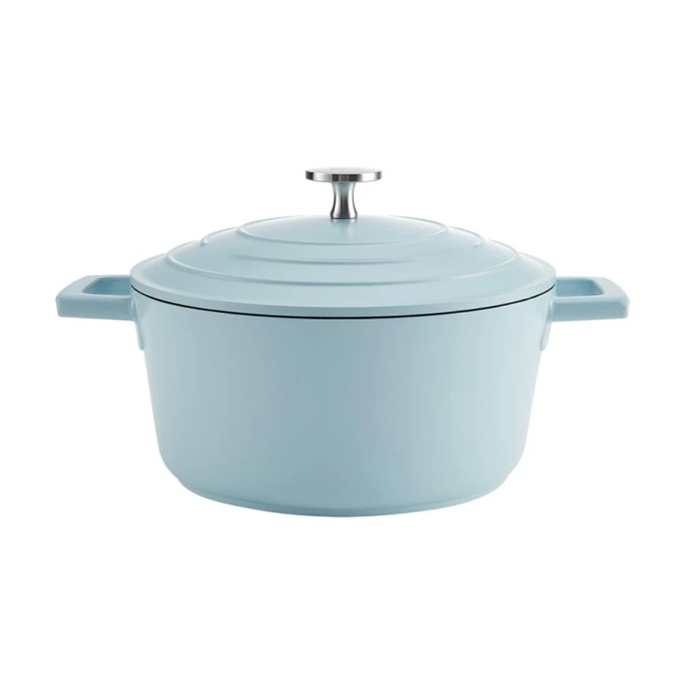 Mastercraft 2.5L Cast Aluminium Casserole Dish Cooking Pot Sky Blue 20cm MasterCraft