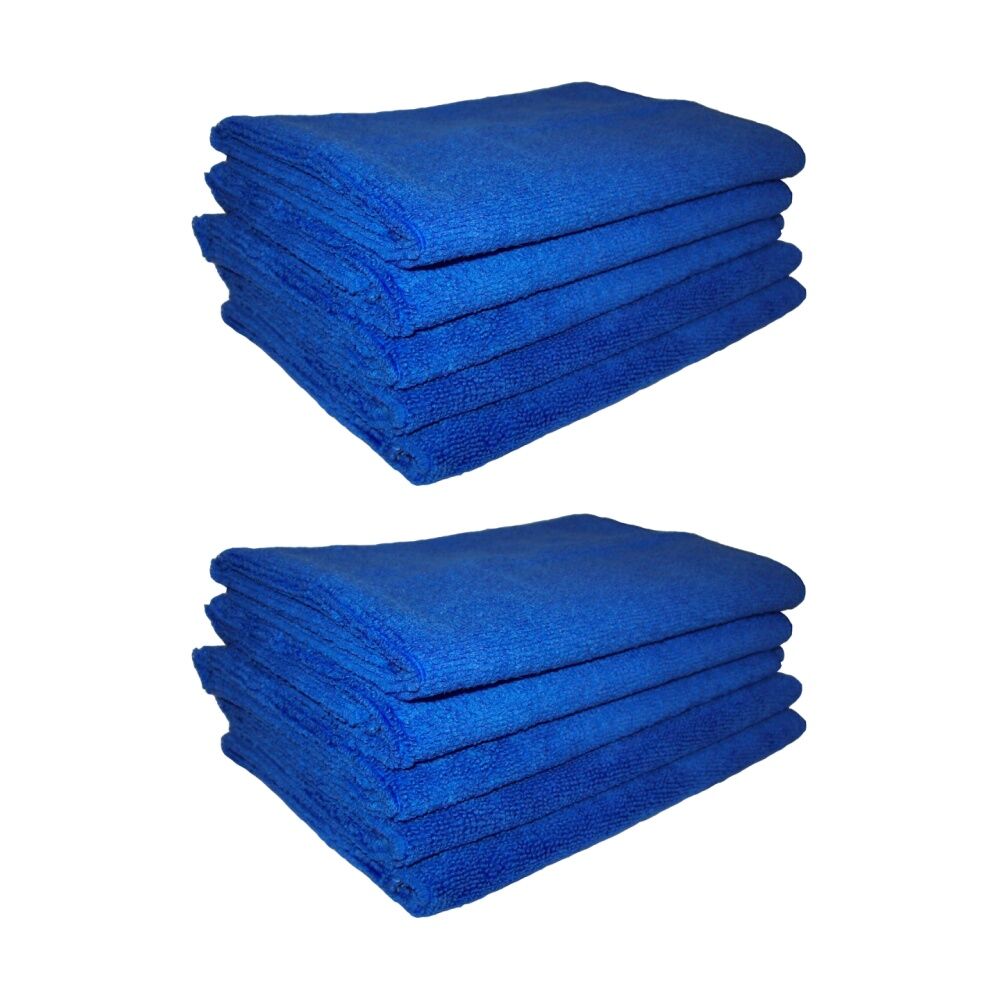 Cleanstar 5pc Cleanstar Microfibre Cleaning Cloths Non Abrasive 40x40cm Blue (2 Pack)