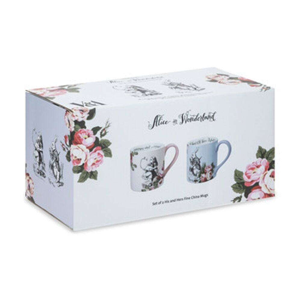 Mikasa Alice In Wonderland His And Hers Bone China Mugs Set 380ml (2 Pieces) — image 10