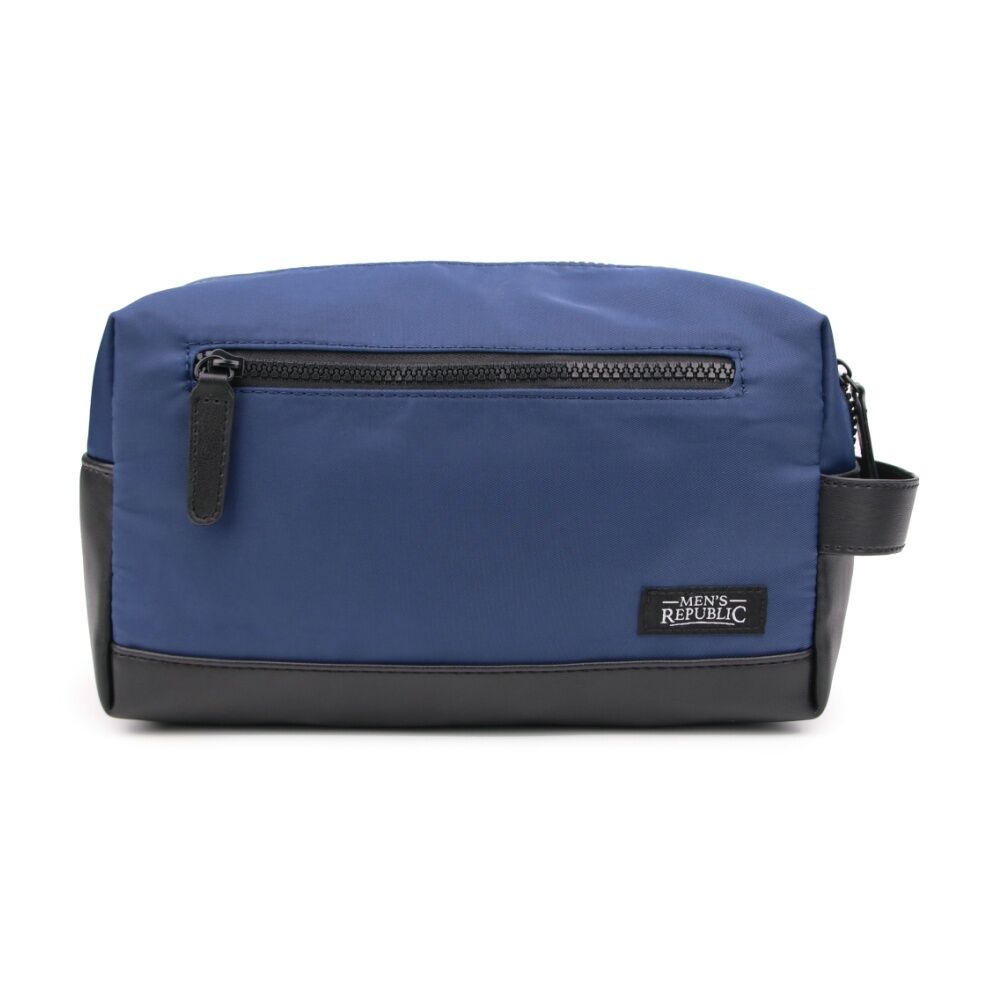 Men's Republic Nylon Toiletry Bag Compact Durable Travel Pouch Blue 25x10x14cm Men's Republic — image 2