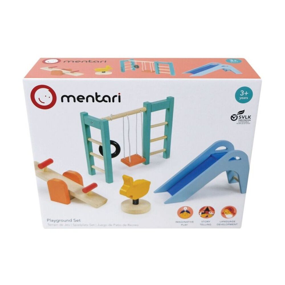 Mentari Playground Set Wooden Toy Kids Outdoor Fun 3 Years+ Mentari