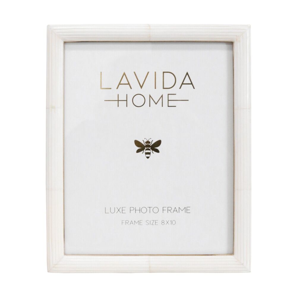 LVD 27.94x22.86x1.27cm 8x10 Inch Paloma Bone Picture/Photo Frame Ivory