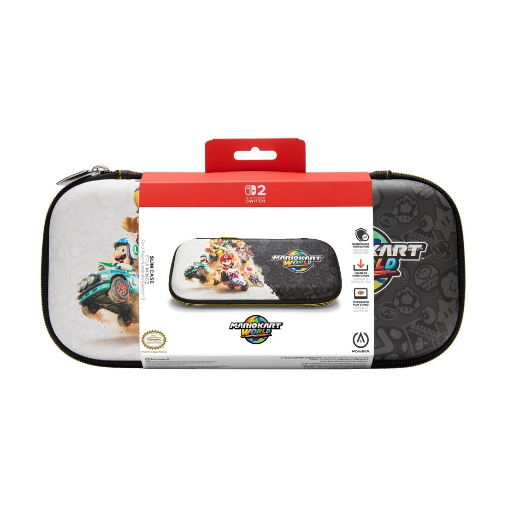 Powera Multi Mario Kart World Nintendo Switch 2 Soft Fabric Lining Slim Case — image 5