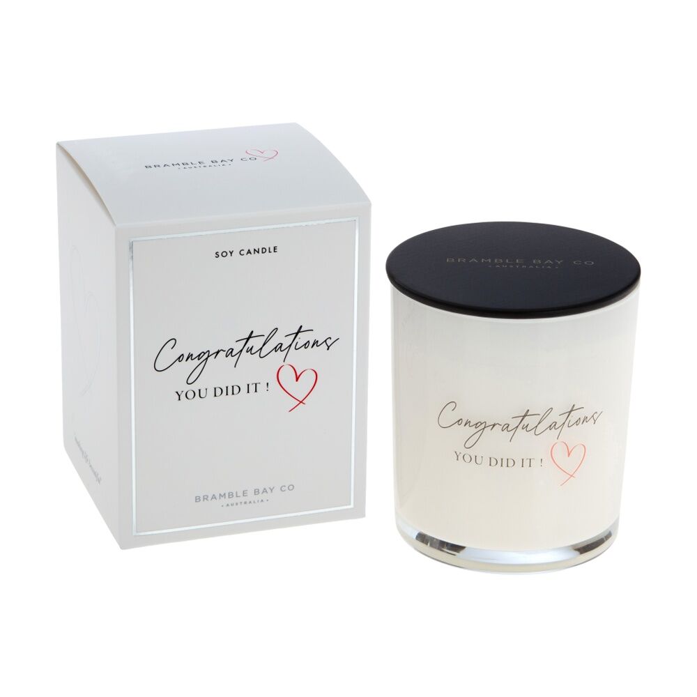 Bramble Bay 300g Congrats You Did It Vanilla & Caramel Soy Candle Home Fragrance — image 2
