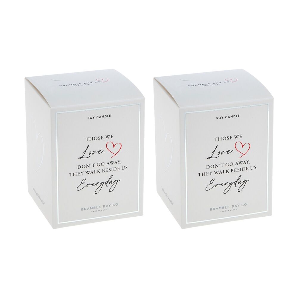 Bramble Bay Walk Beside Sympathy Lily Lime & Cyclamen Glass Soy Candle 300g (2 Pack)