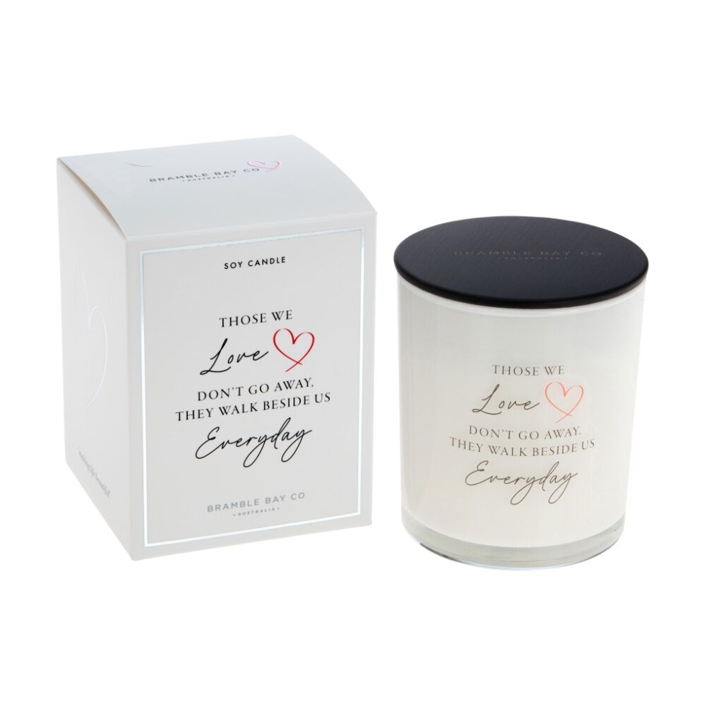 Bramble Bay 300g Walk Beside Sympathy Lily Lime & Cyclamen Glass Soy Candle — image 2