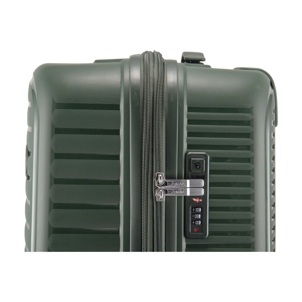 Paklite Contrail Foam Large Luggage TSA Lock Compartments Travel 111L Green — image 7