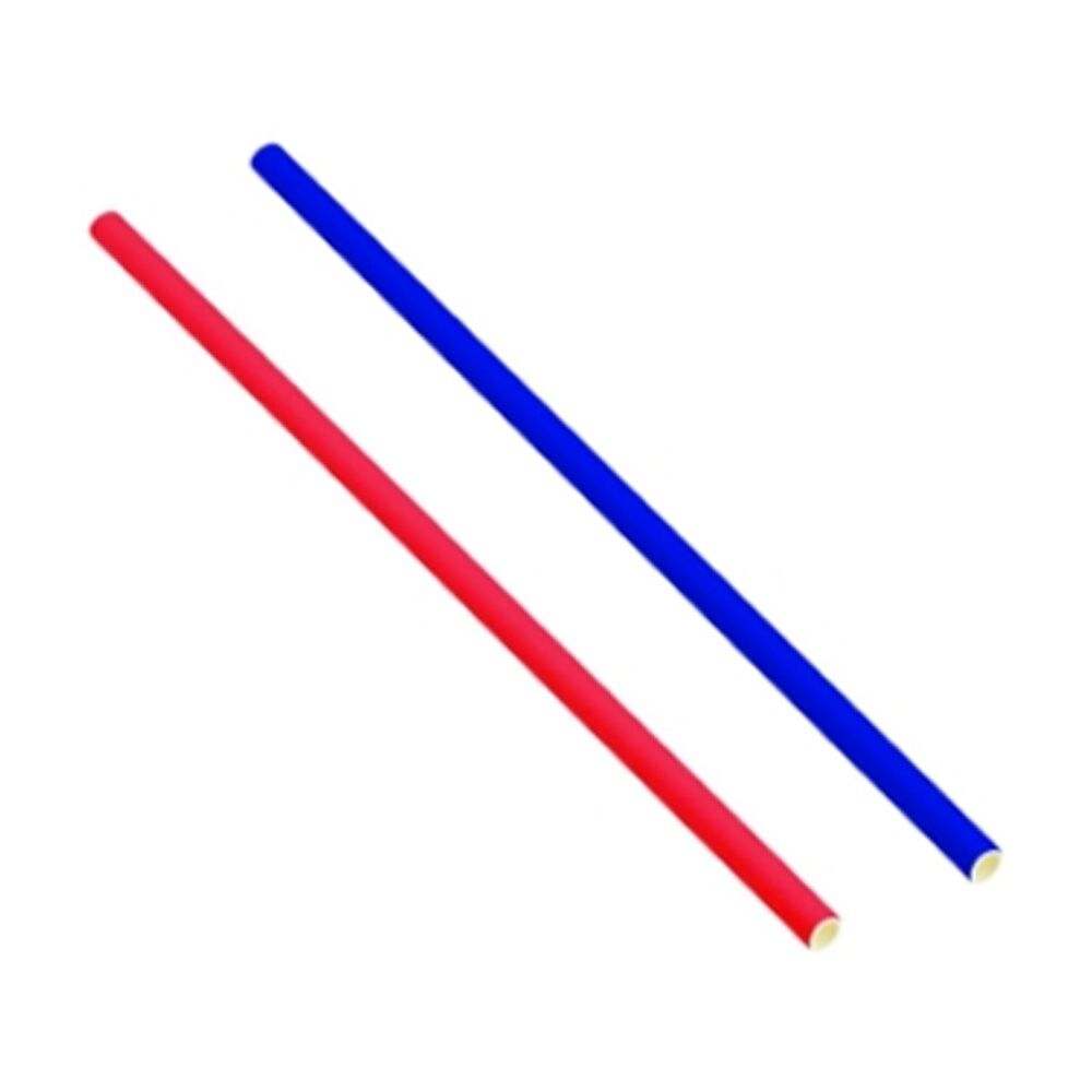 Partyware 25pc Partyware FSC Earth Friendly Paper Straws Set Red/Blue Assorted (24 Pack)