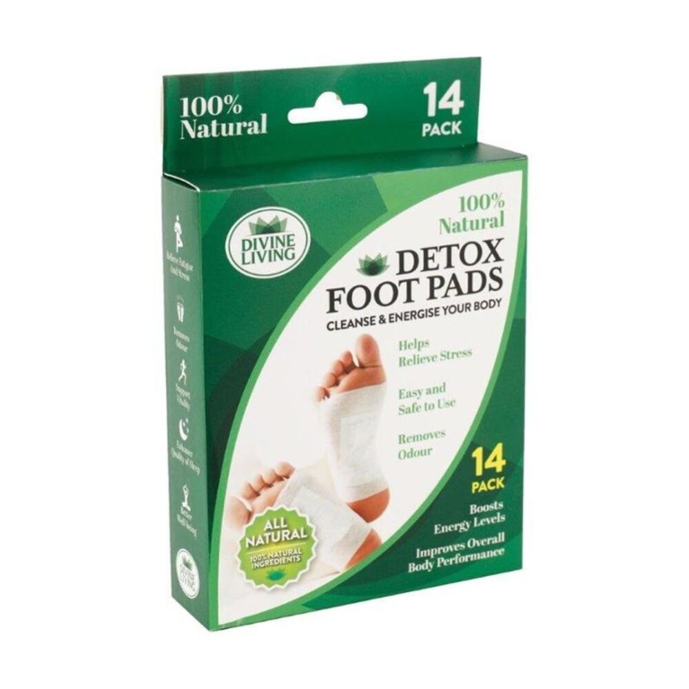 Divine Living 14pc Divine Living Odour Removing Detox Foot Pads 100% Natural (12 Pack) — image 2