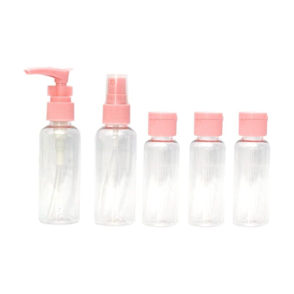 Lola & CO Makeup Travel Container Kit w/ 5 Clear Bottles (5 Pieces) — image 2