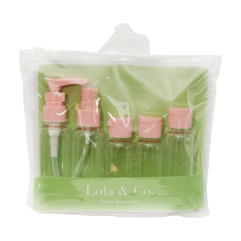 Lola & CO 5pc Lola & Co Makeup Travel Container Kit w/ 5 Clear Bottles (3 Pack) — image 2
