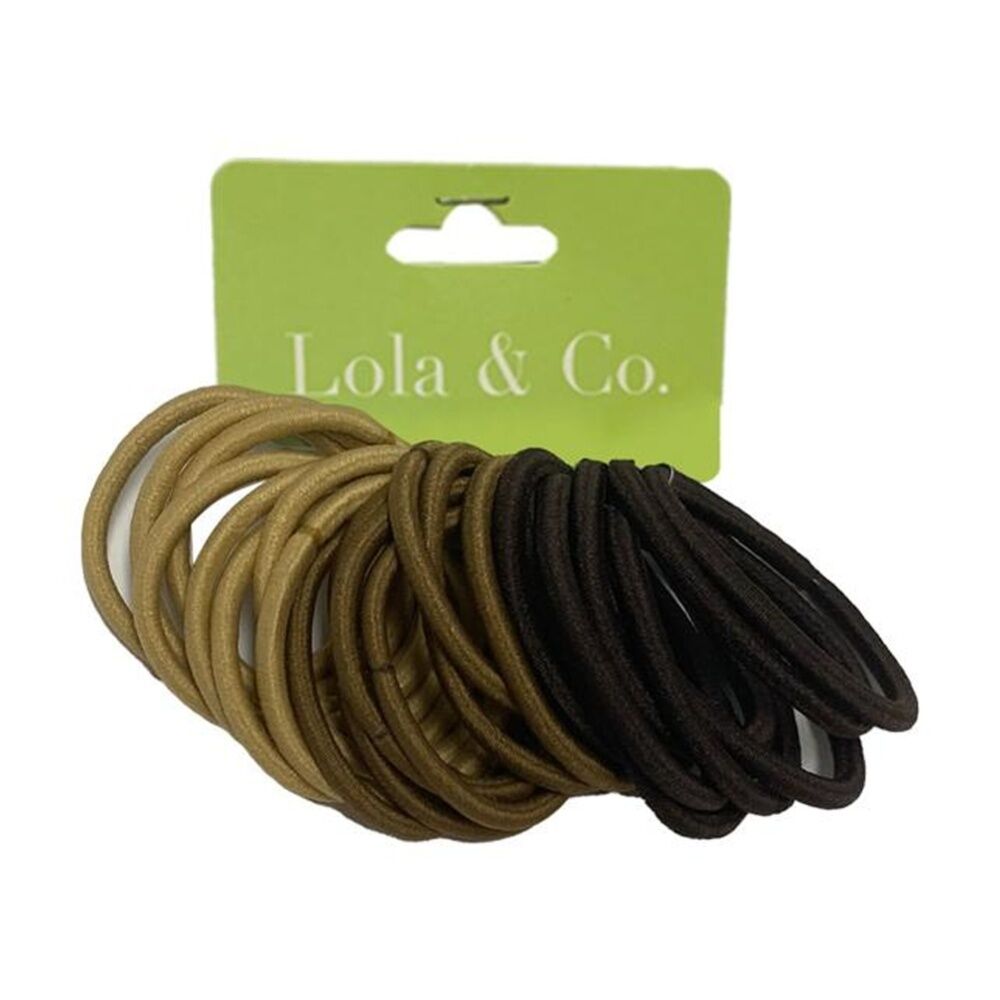 Lola & CO Elastic Thick Hair Tie Set Women's Accessories Assorted (25 Pieces)