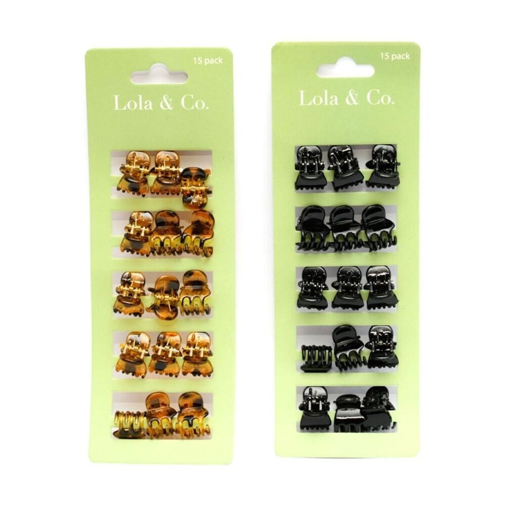 Lola & CO Mini Hair Clip Set Women's Accessories Assorted (15 Pieces) — image 3