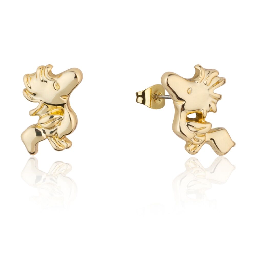 Couture Kingdom Gold Peanuts Woodstock Stud Earrings Jewellery