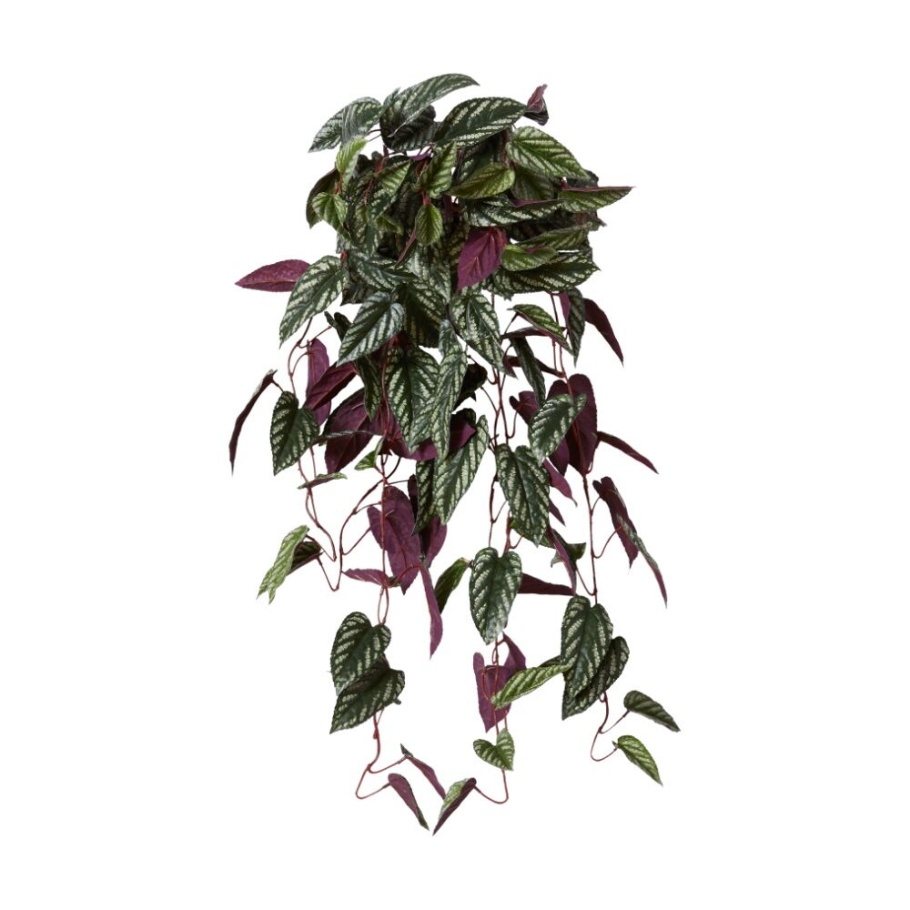 E Style Cissus Hanging Plant Artificial - Variegated - Plastic Fabric Wire - 60 L x 60 W x 97 H Cm - Realistic Large Hanging Foliage - No Assembly