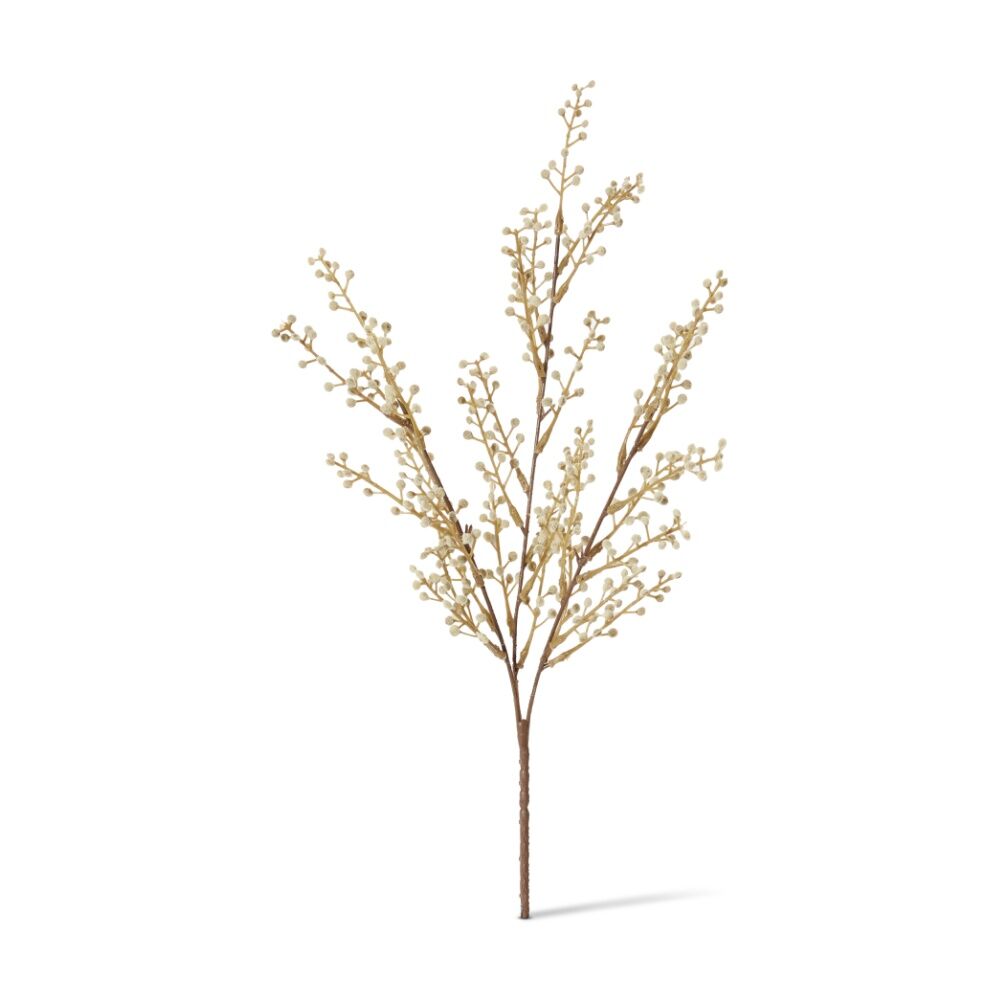 E Style Willow Mini Bush - Fully Assembled Indoor Decoration - Natural Colour - 25 L x 10 W x 48 H cm - Plastic Fabric Wire Materials - Compact