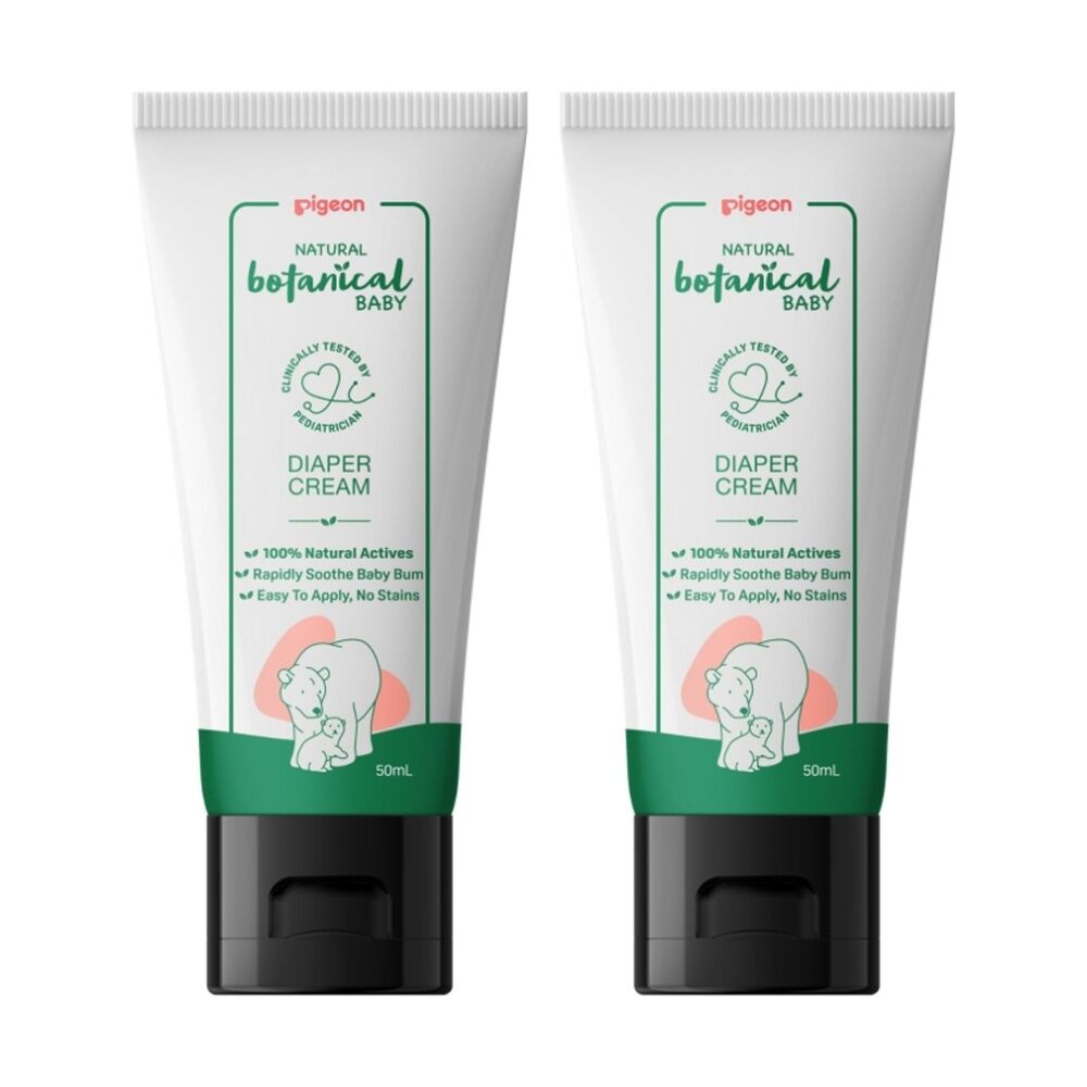 Pigeon Natural Botanical Baby Diaper Nappy Rash Gentle Care Cream 50ml (2 Pack)