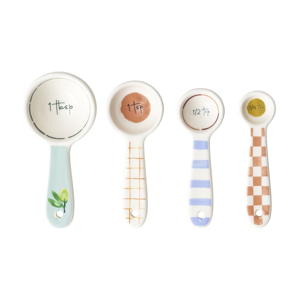 Porto Italian Inspired Valentina Measuring Spoon Stoneware (4 Pieces)