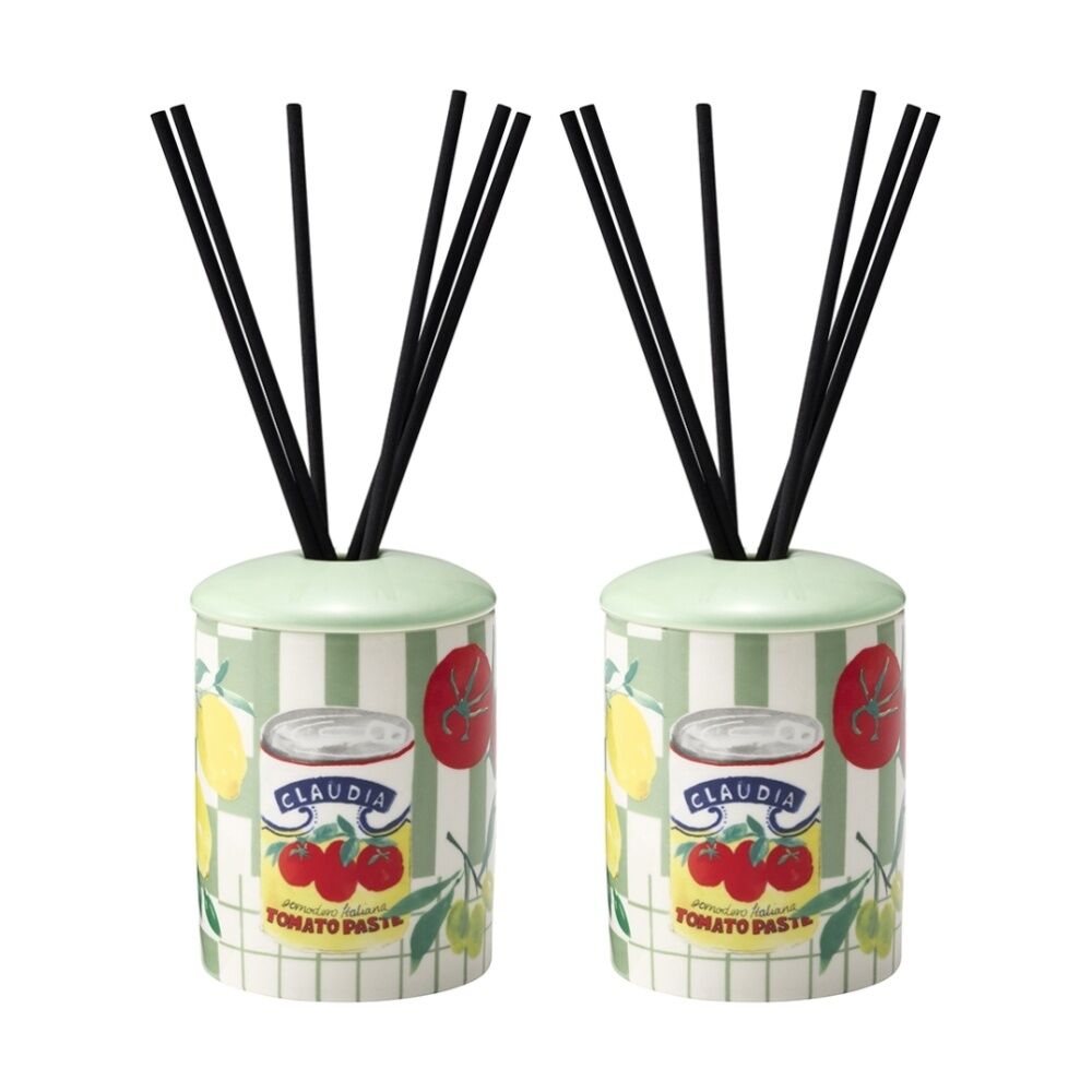 Porto Jasmine Bergamot & Patchouli Valentina Ceramic Diffuser 100ml (2 Pack)