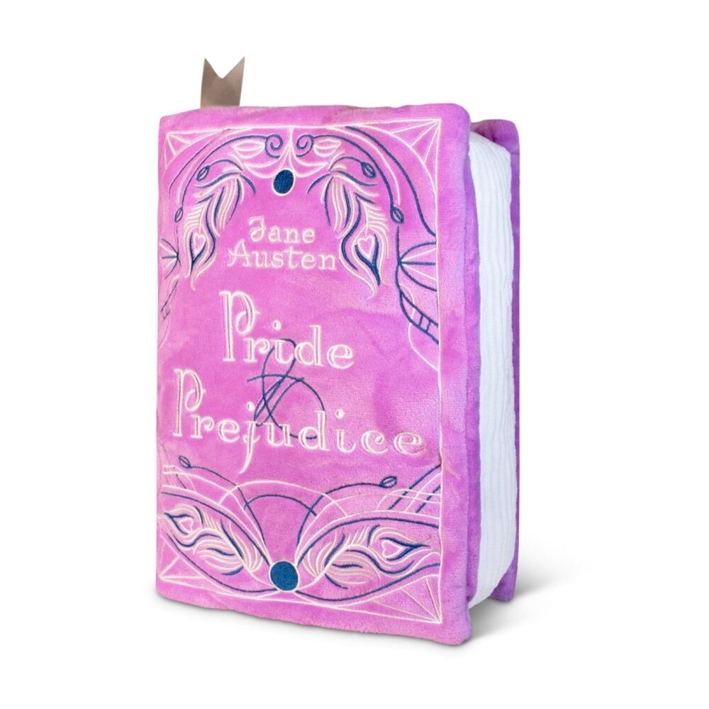 Punchkins Purple XL Booksies Pride And Prejudice Plush Book Blanket Cushion