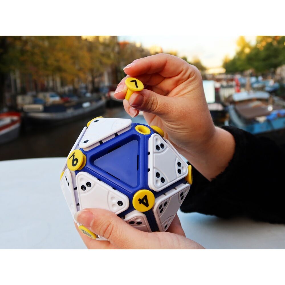 Recent Toys Icosoku - Matching Dots To Numbers Puzzle - Swap Tiles To Build Challenges - White Blue Yellow Color Scheme - Ages 9 To 99 — image 9