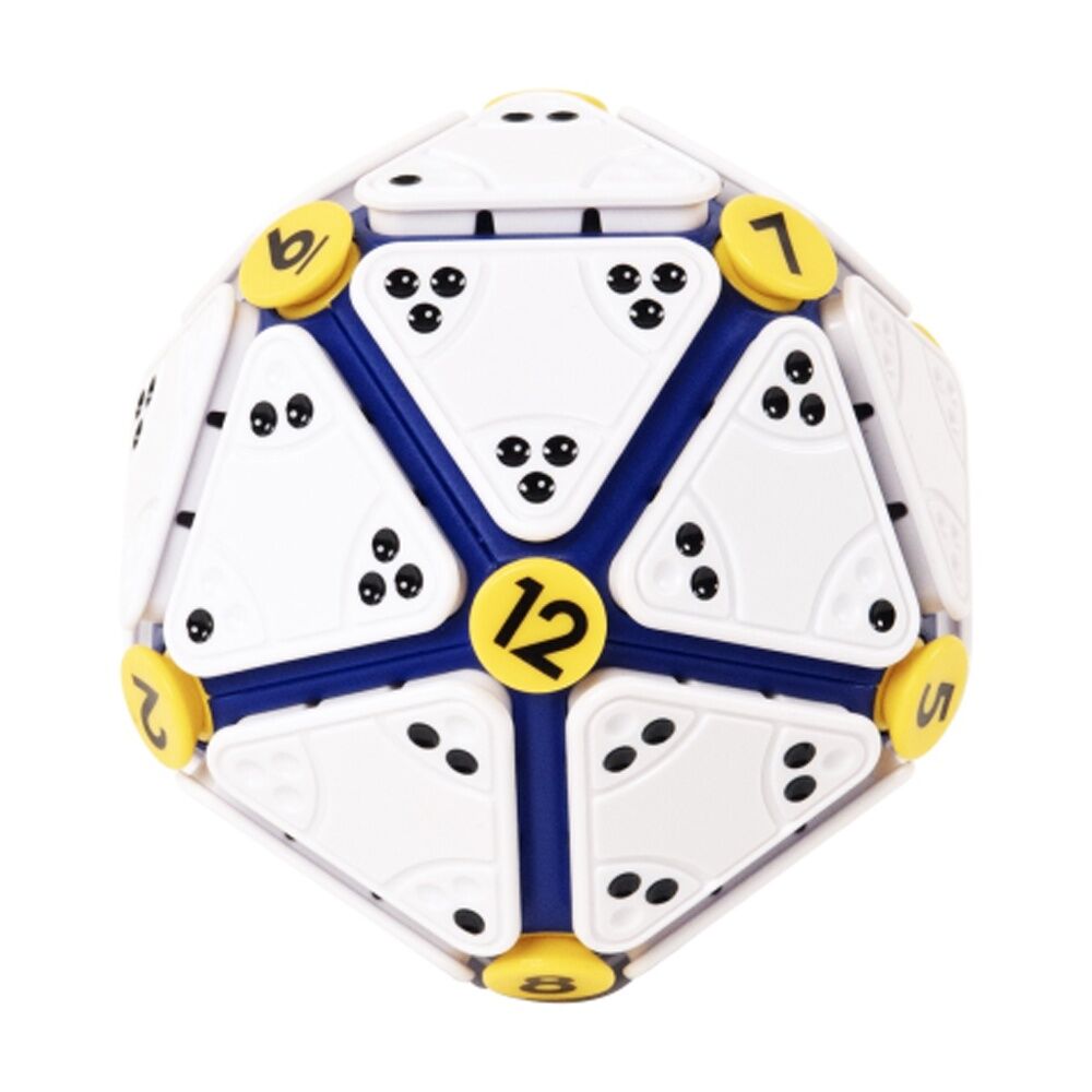 Recent Toys Icosoku - Matching Dots To Numbers Puzzle - Swap Tiles To Build Challenges - White Blue Yellow Color Scheme - Ages 9 To 99 — image 5