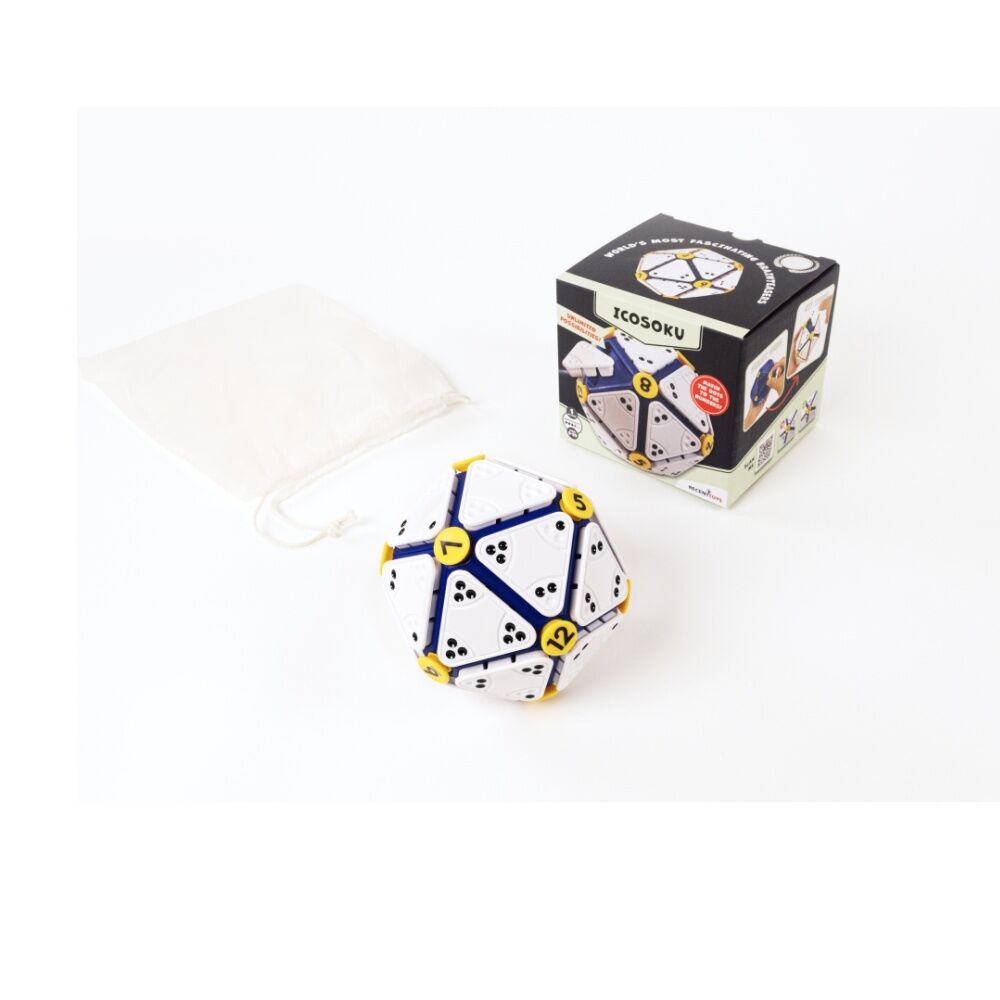 Recent Toys Icosoku - Matching Dots To Numbers Puzzle - Swap Tiles To Build Challenges - White Blue Yellow Color Scheme - Ages 9 To 99 — image 3