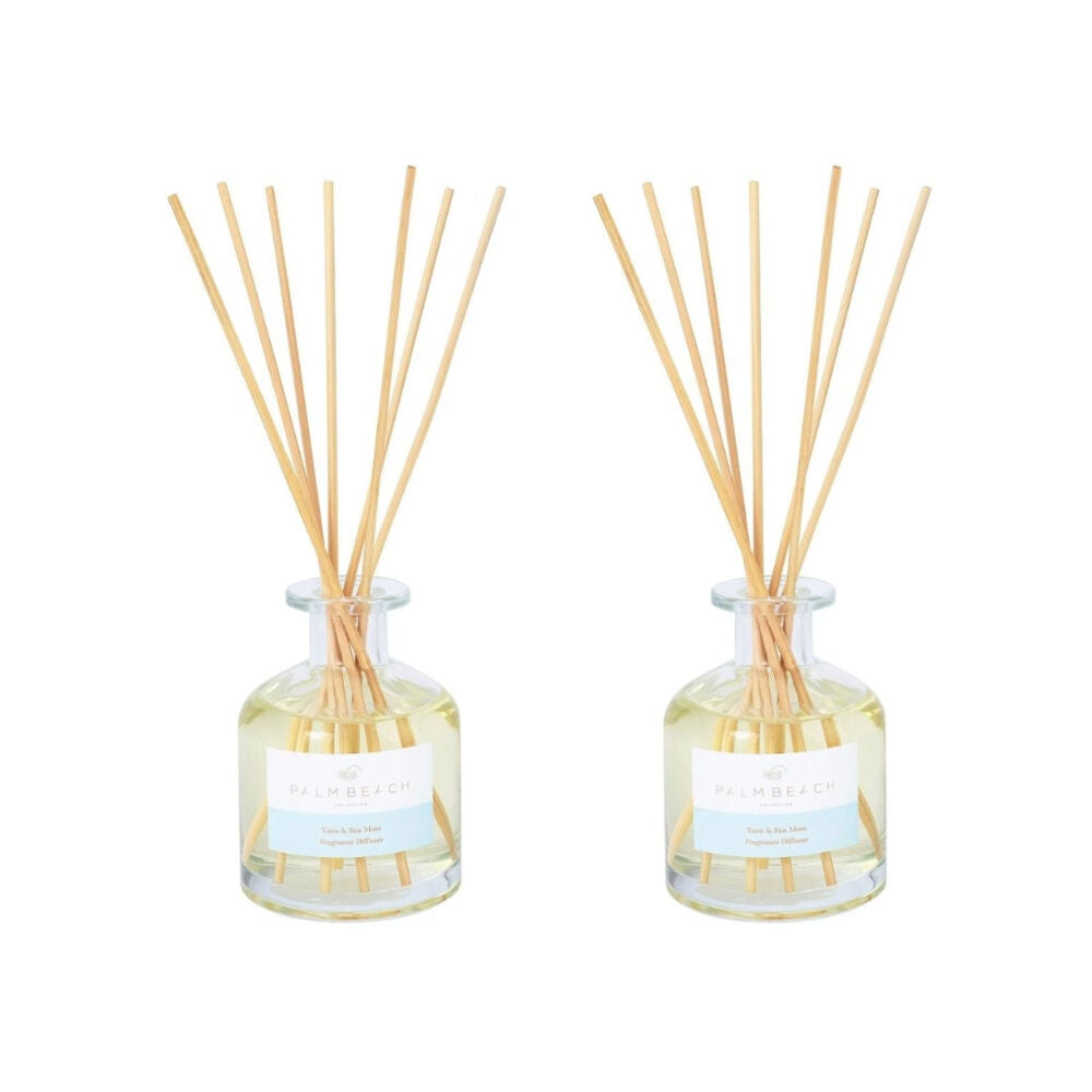 Palm Beach Collection Yuzu And Sea Moss Fragrance Reed Diffuser 250ml (2 Pack)