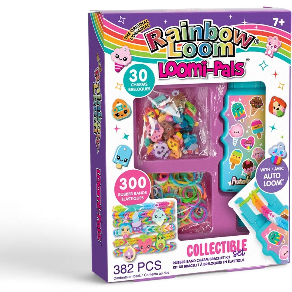 Rainbow Loom 382pc Loomi-Pals Auto Bracelet Craft Kit Set 7Y+