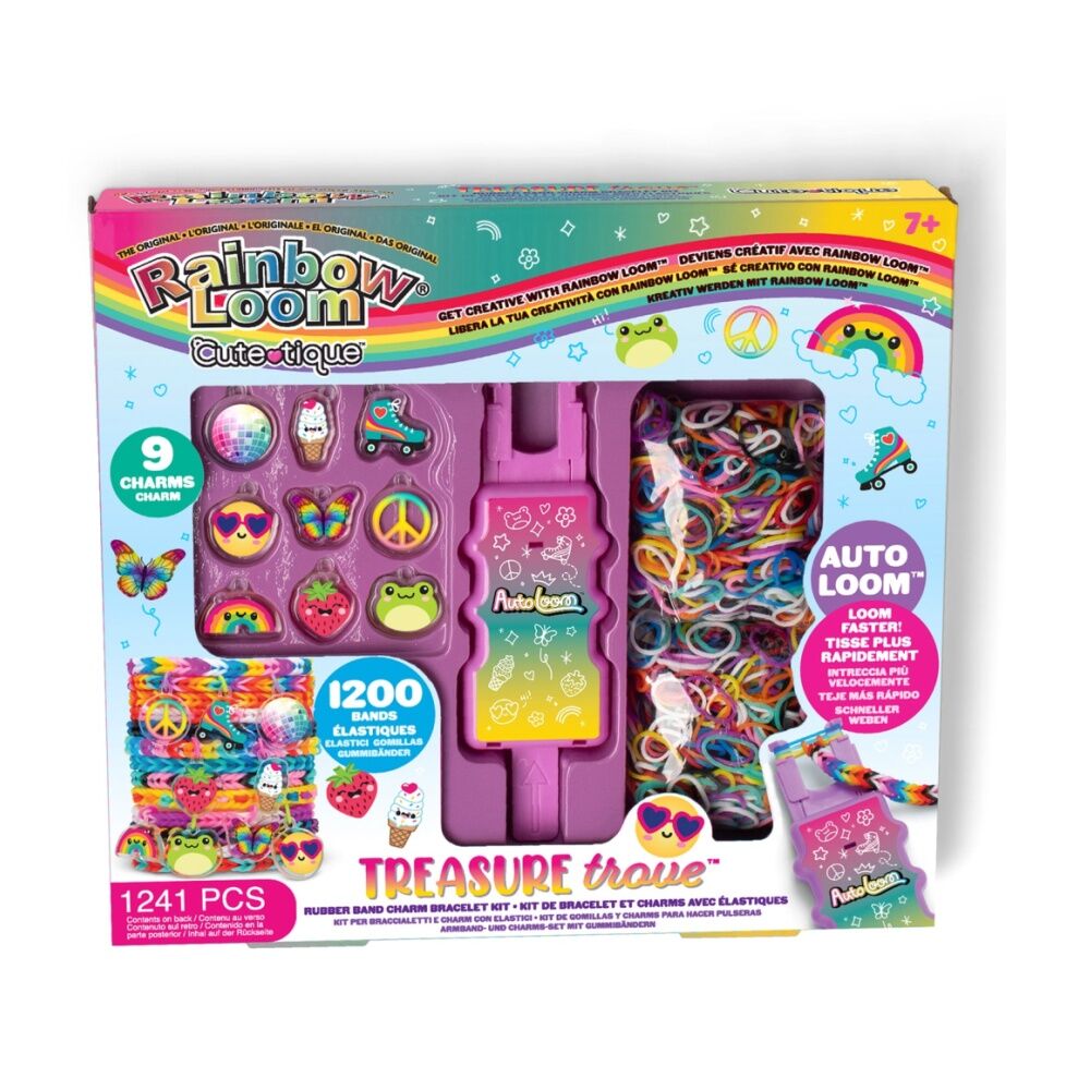 Rainbow Loom 1241pc Treasure Trove Cute-tique Bracelet Kit Craft Set Kids