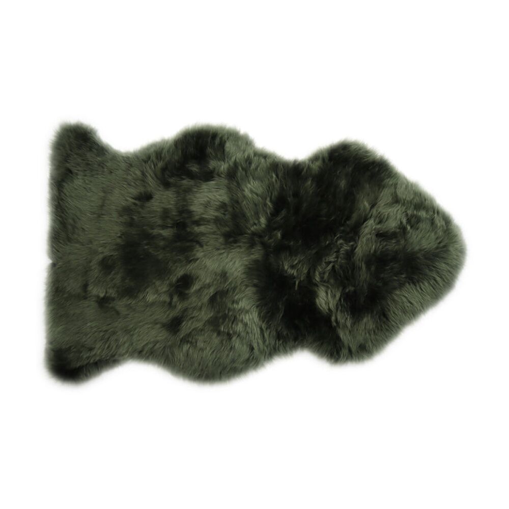 Huxford Grove The Gulgong Durable Sheepskin Rug Woodland Green Ethical