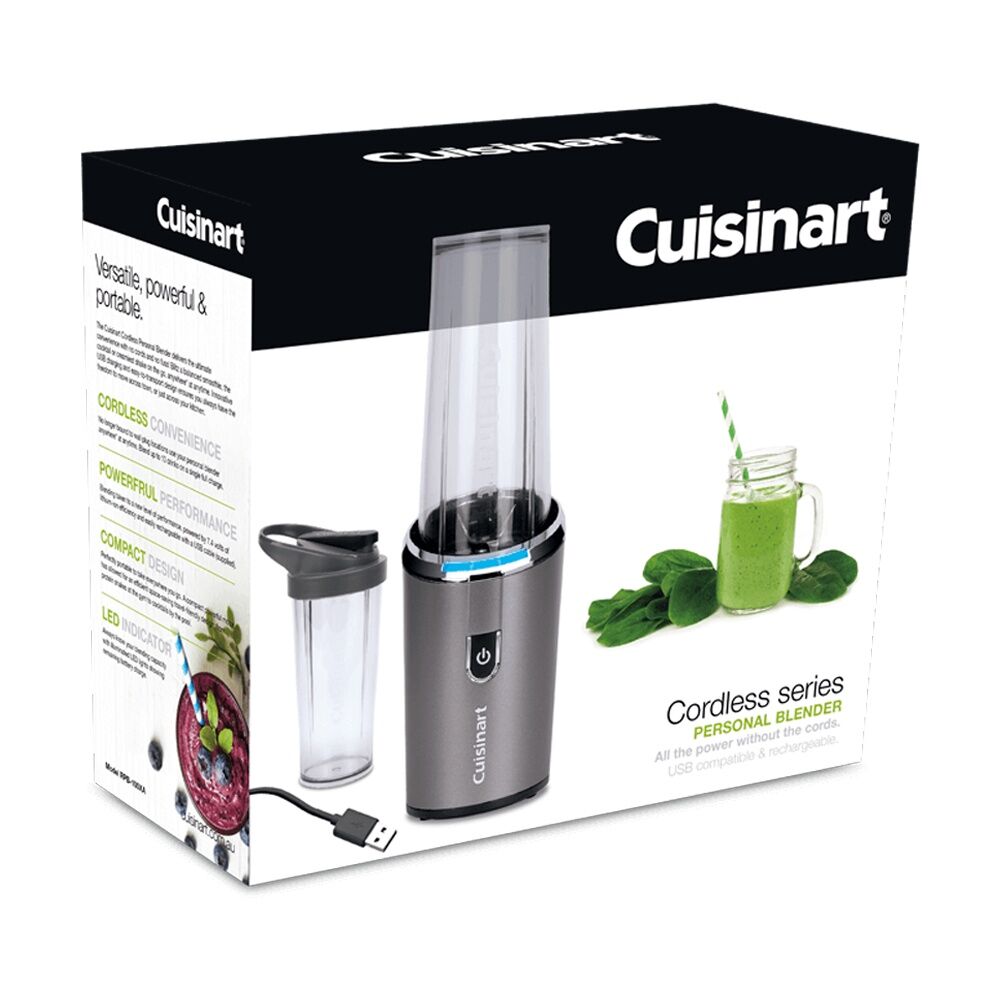 Cuisinart Cordless Electric Smoothie/Shake Personal Blender Gunmetal Grey — image 6