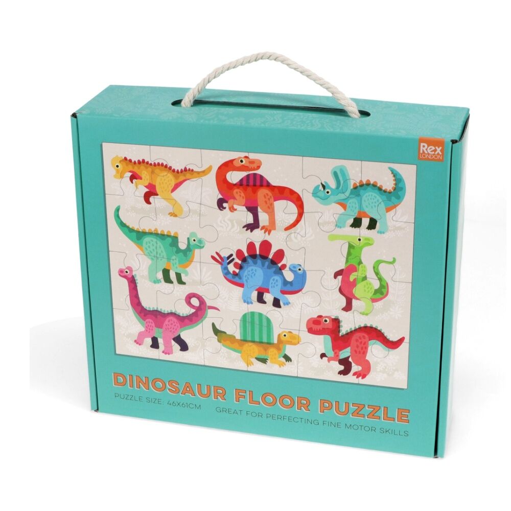 Rex London Kids 3y+ Dinosaur Floor Puzzle Educational Play Activity (24 Pieces)
