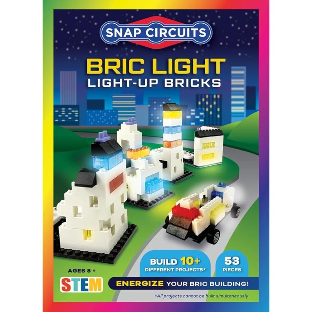 Snap Circuits 53pc 8Y+ Bric Light Kids Toy STEM Building Set With Lights