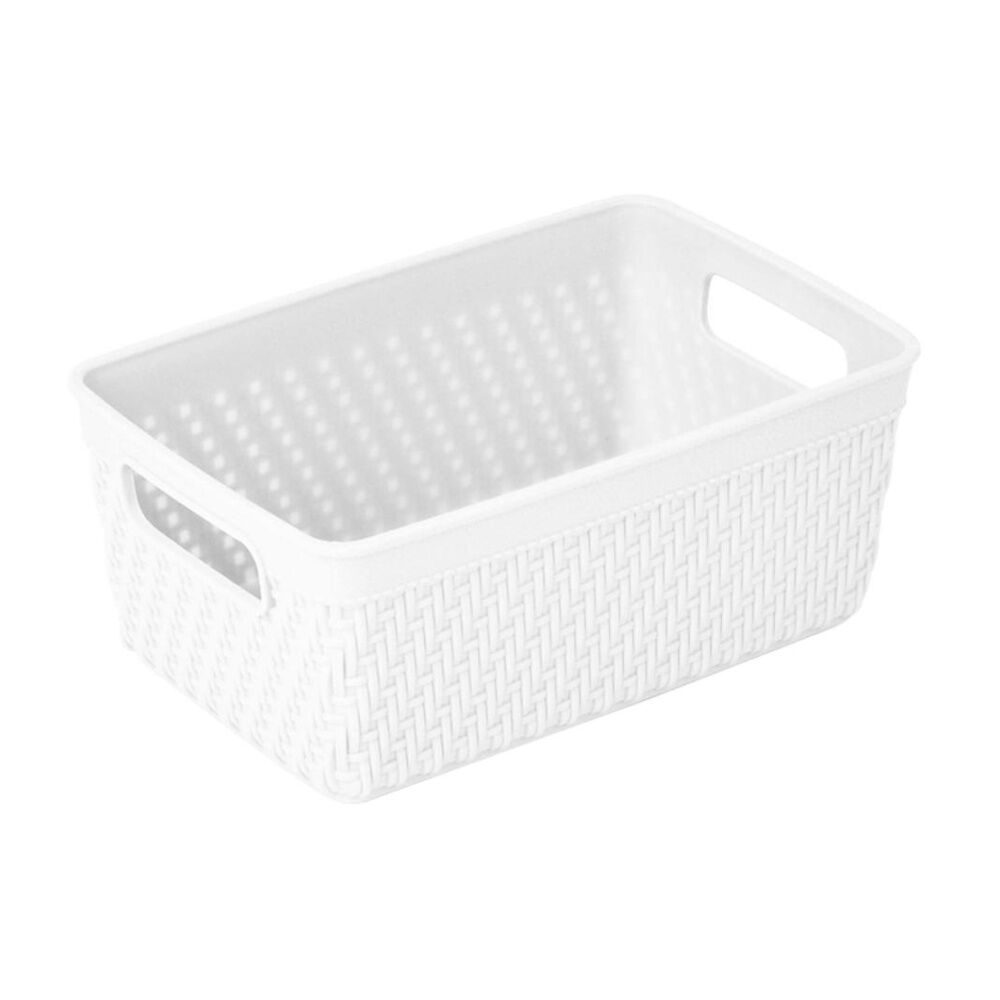 Braz 16x10x7cm 1L Home Organisation Plastic Thatch Storage Basket Assorted — image 2