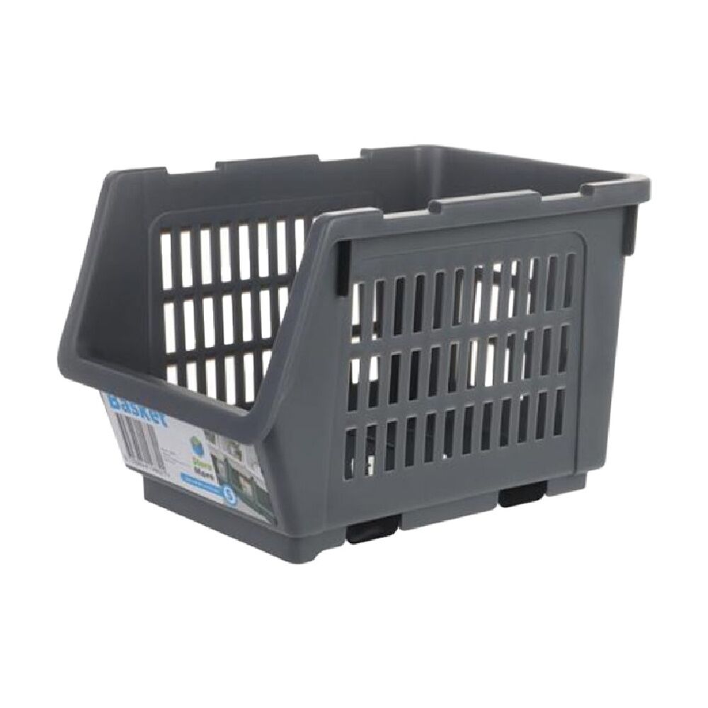 Braz Small Ventilated Plastic Stackable Nesting Storage Basket Assorted