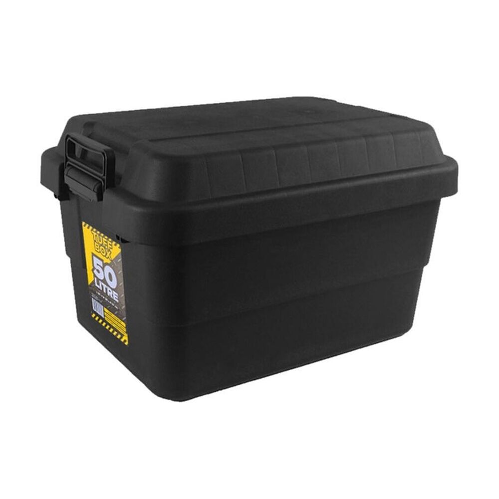 Tuff Box 60x39x37cm Black Storer X-Tuff Thai Plastic Storage Container 50L