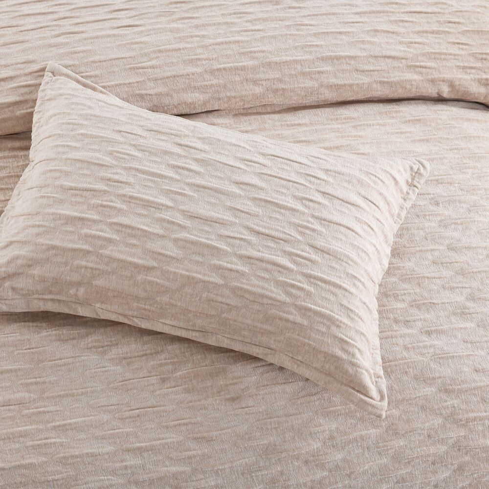 Renee Taylor Luxurious Marley Jacquard Quilt Cover Set Champagne Queen — image 3