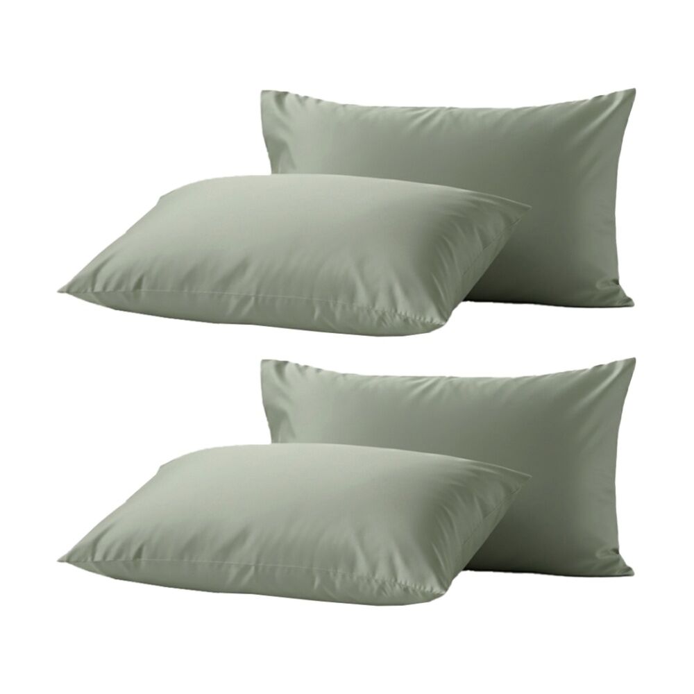 Renee Taylor 2pc Renee Taylor 400TC Egyptian Cotton Standard Pillowcase Pair Basil (2 Pack)